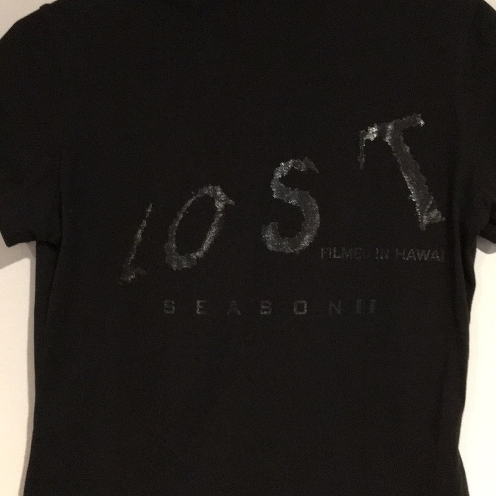 LOST film crew t shirt SZ L -Collectors Item